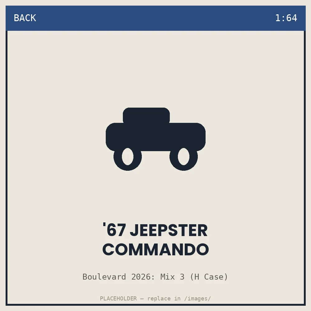 '67 Jeepster Commando - back view