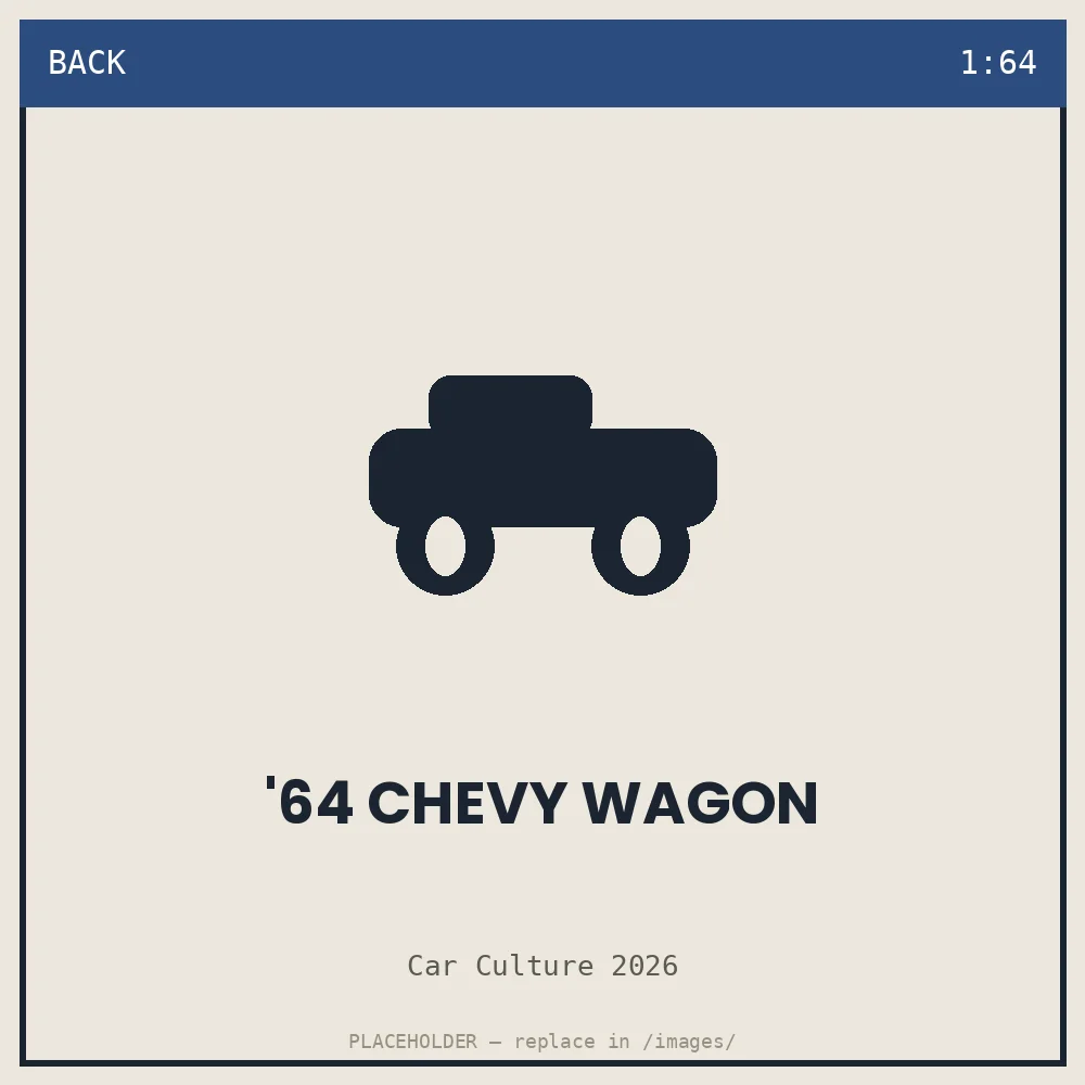 '64 Chevy Wagon - back view