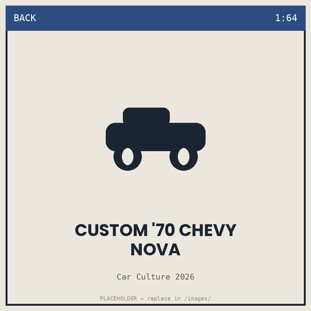 Custom '70 Chevy Nova - back view