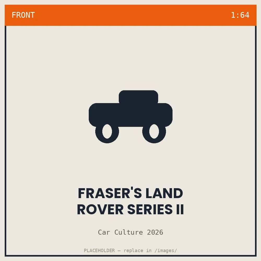 Fraser's Land Rover Series II - front view