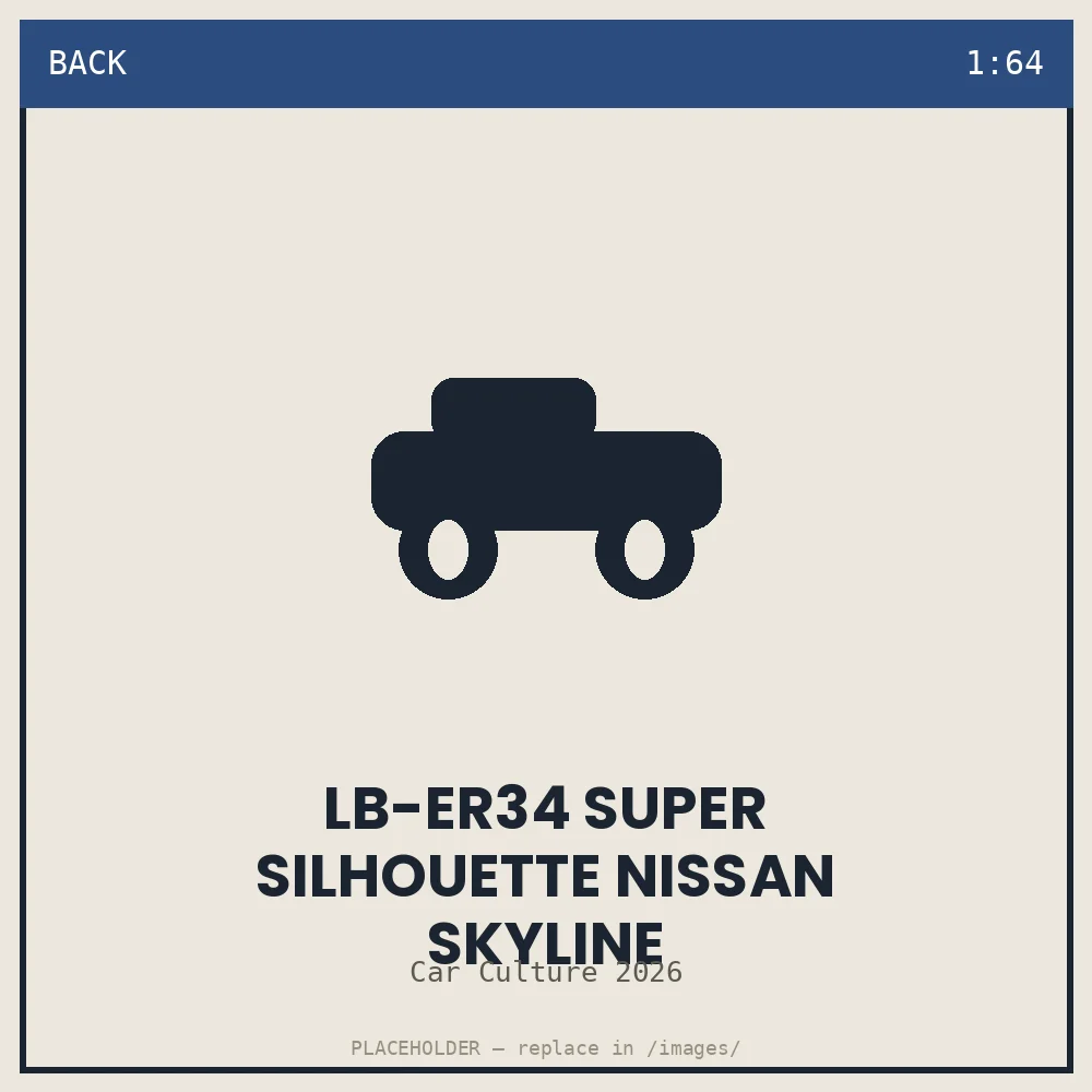 LB-ER34 Super Silhouette Nissan Skyline - back view