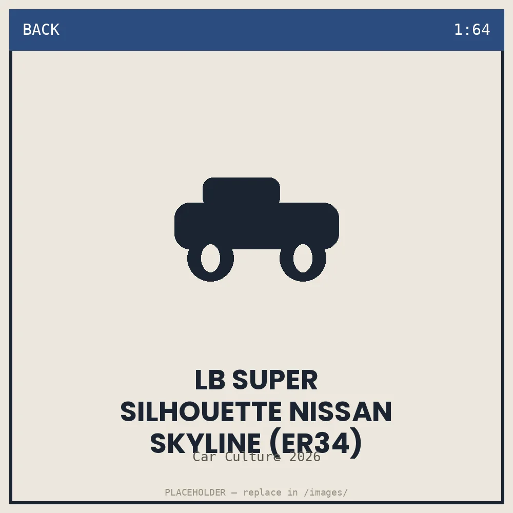 LB Super Silhouette Nissan Skyline (ER34) - back view
