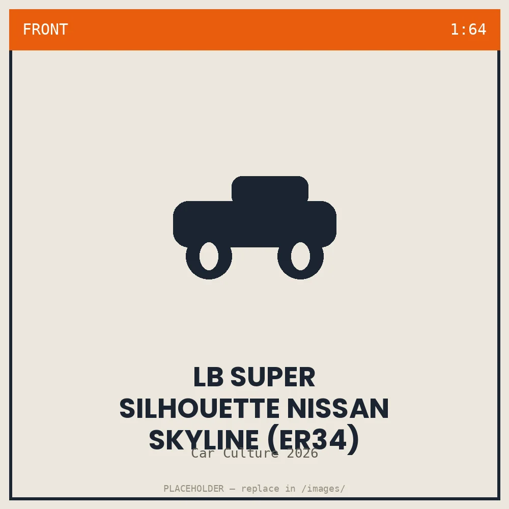 LB Super Silhouette Nissan Skyline (ER34) - front view
