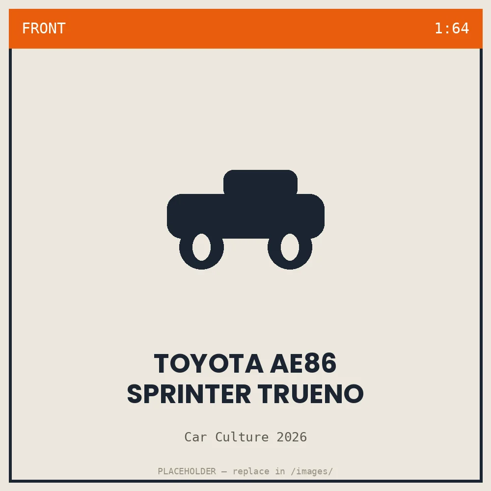 Toyota AE86 Sprinter Trueno - front view