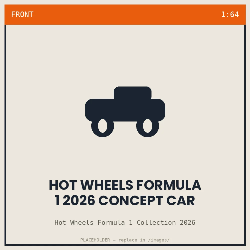 Hot Wheels Formula 1 2026 Concept Car - front view