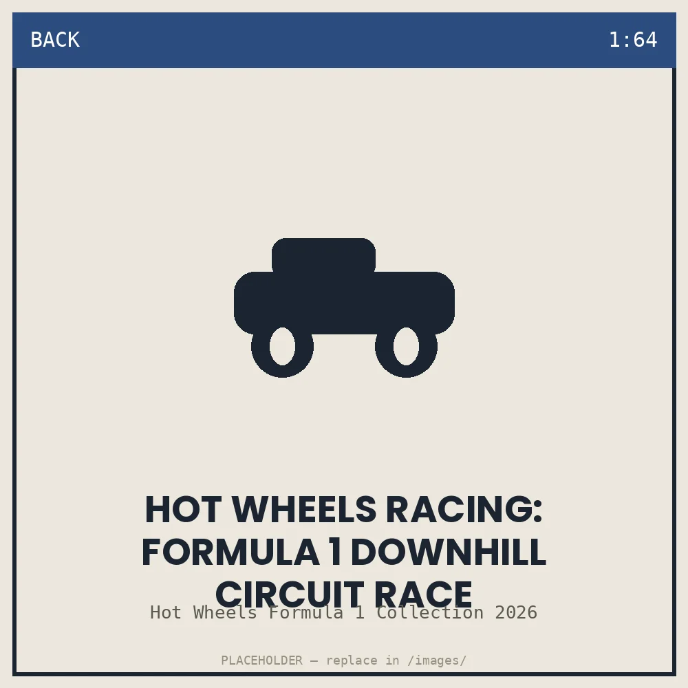 Hot Wheels Racing: Formula 1 Downhill Circuit Race (trackset) - back view