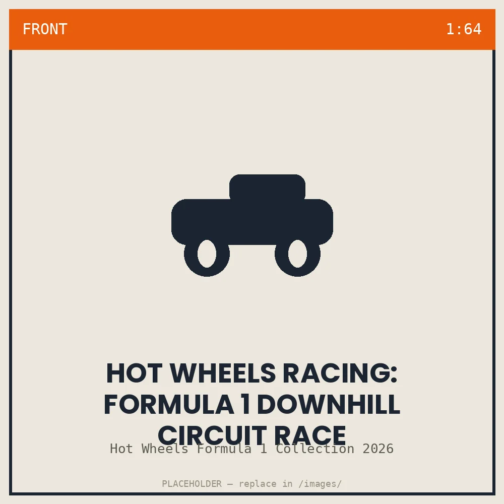 Hot Wheels Racing: Formula 1 Downhill Circuit Race (trackset) - front view