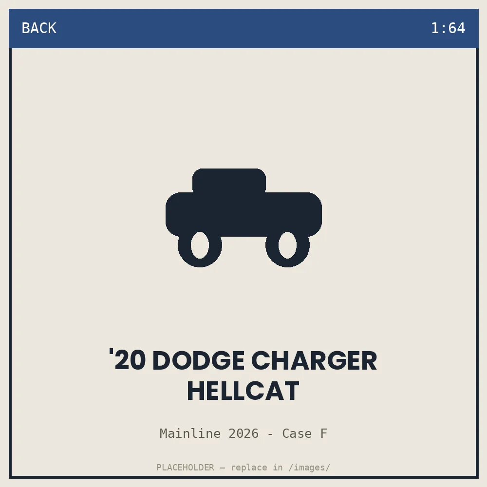 '20 Dodge Charger Hellcat - back view