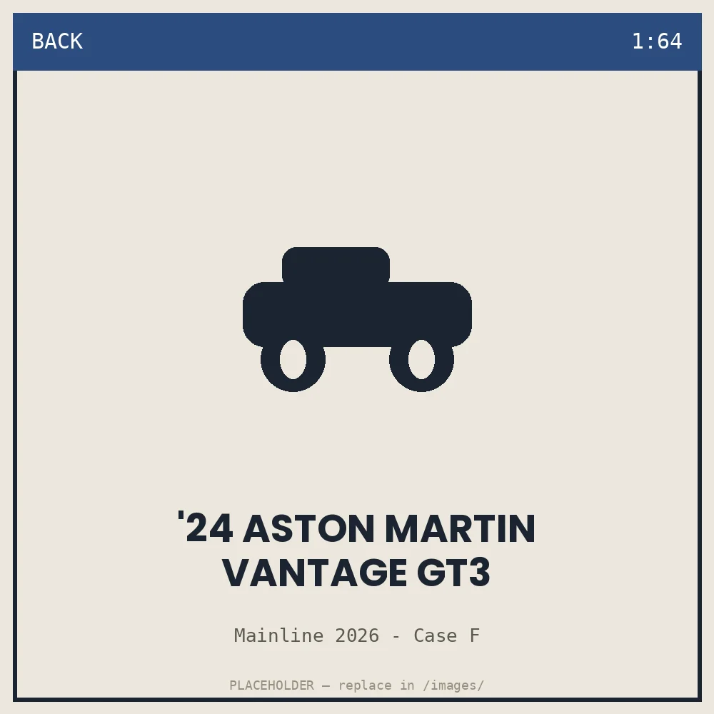 '24 Aston Martin Vantage GT3 - back view
