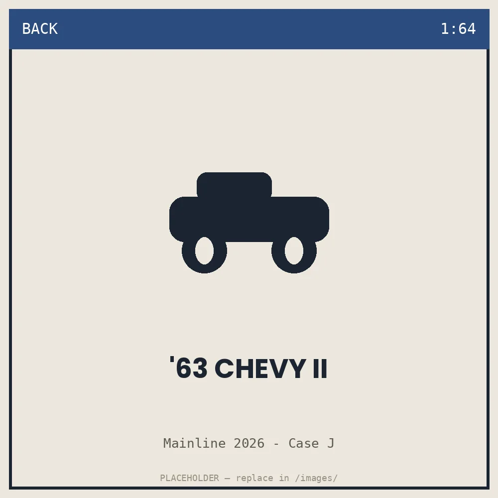 '63 Chevy II - back view
