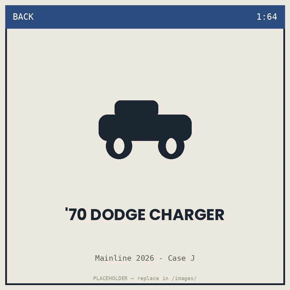 '70 Dodge Charger - back view