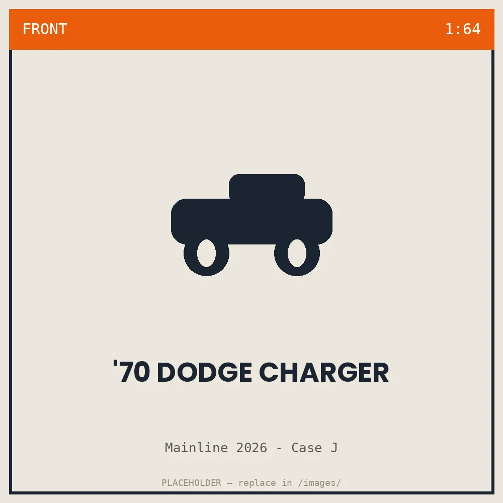 '70 Dodge Charger - front view