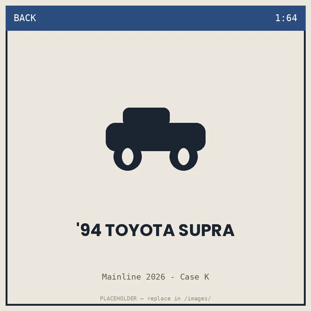 '94 Toyota Supra - back view