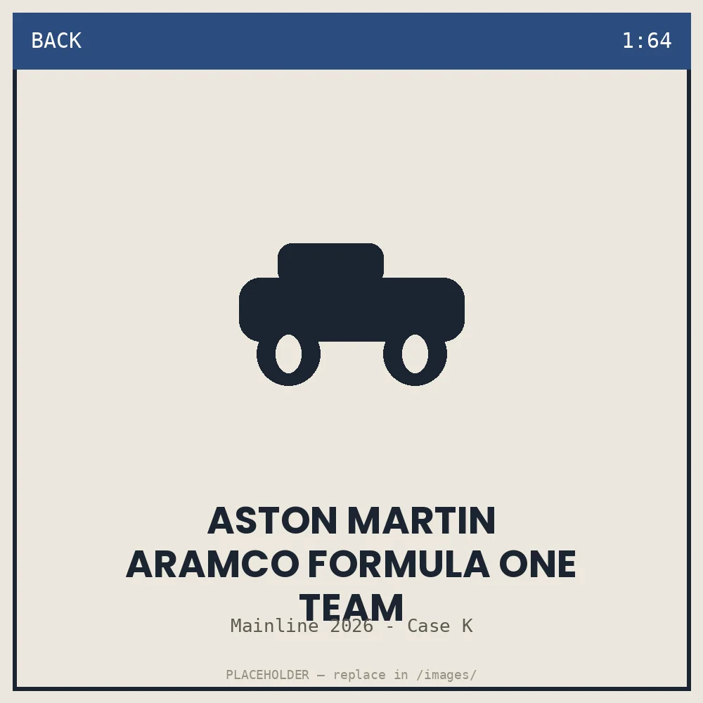 Aston Martin Aramco Formula One Team - back view