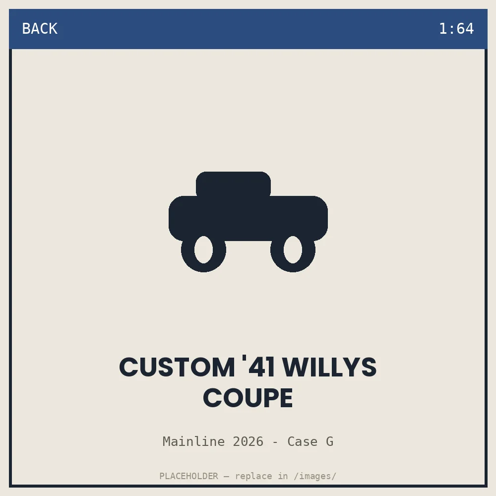 Custom '41 Willys Coupe - back view