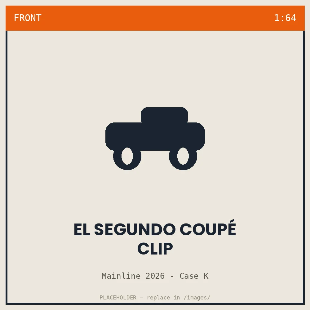 El Segundo Coupé Clip - front view