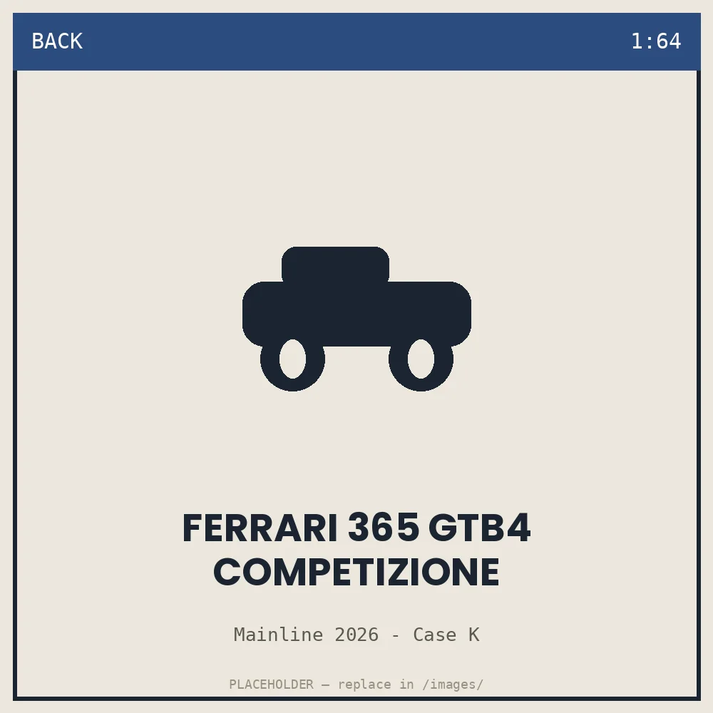 Ferrari 365 GTB4 Competizione - back view