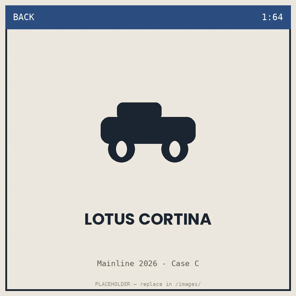 Lotus Cortina - back view