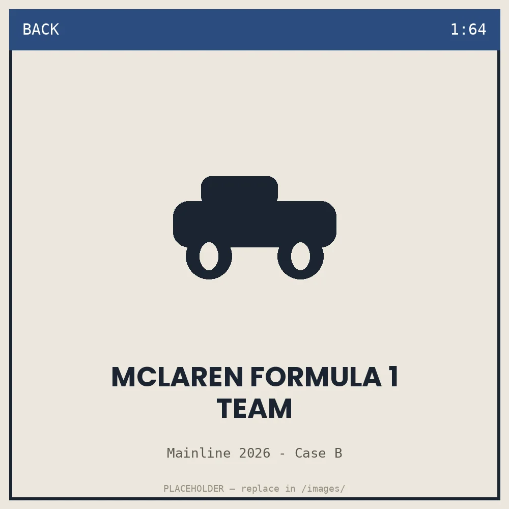 McLaren Formula 1 Team - back view