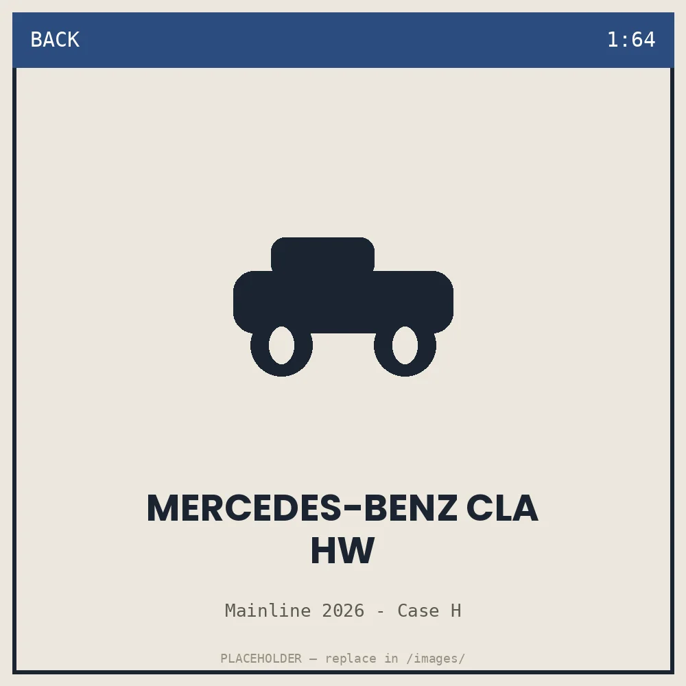Mercedes-Benz CLA HW - back view