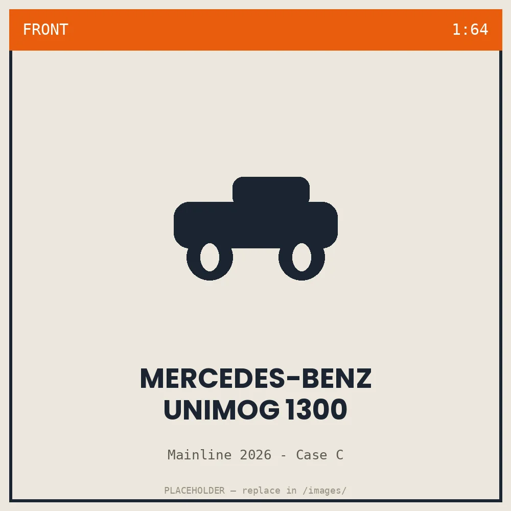 Mercedes-Benz Unimog 1300 - front view