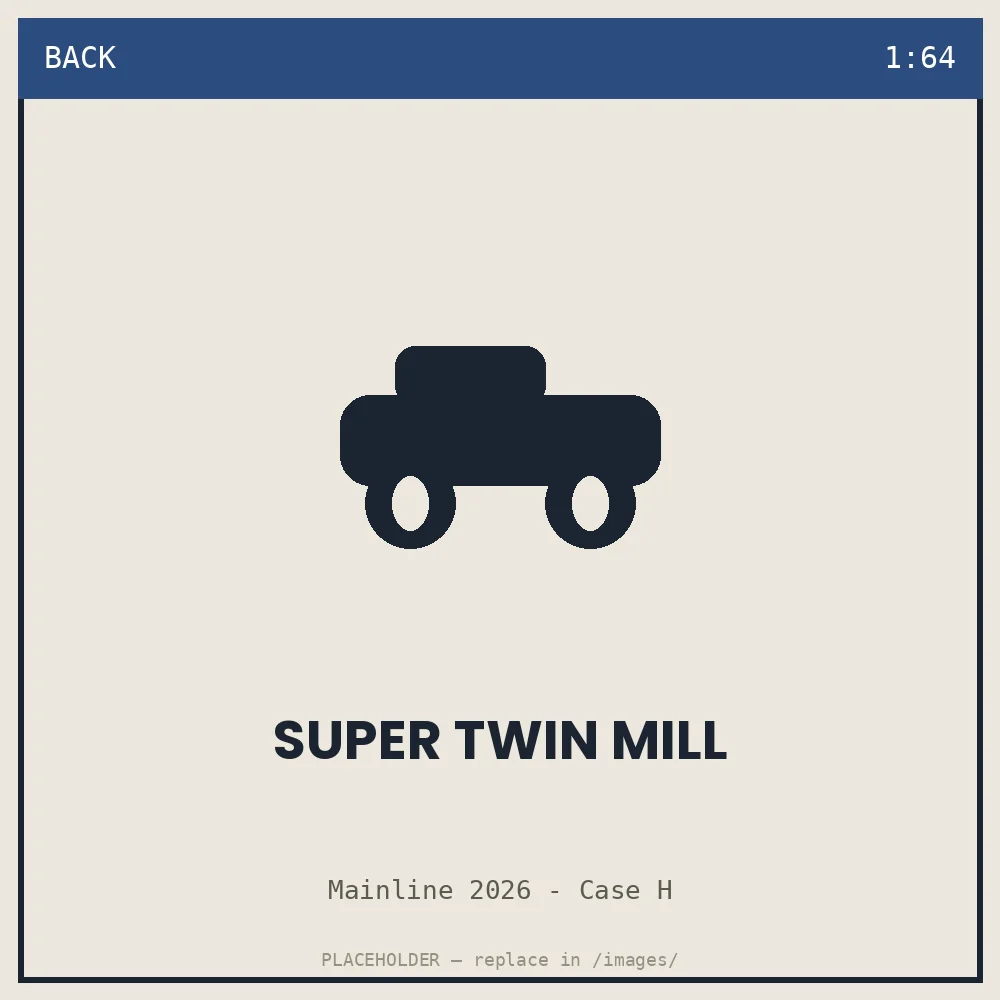 Super Twin Mill - back view