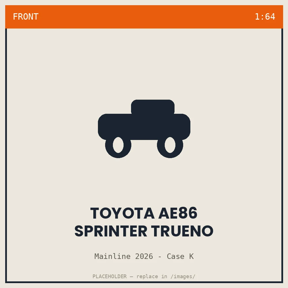 Toyota AE86 Sprinter Trueno - front view