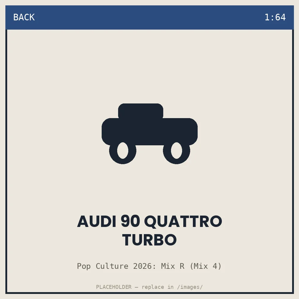 Audi 90 Quattro Turbo - back view