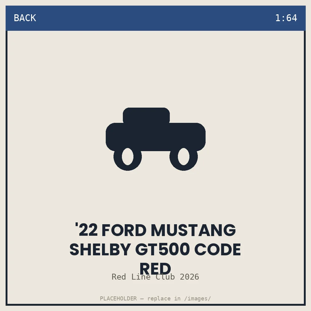'22 Ford Mustang Shelby GT500 Code Red - back view