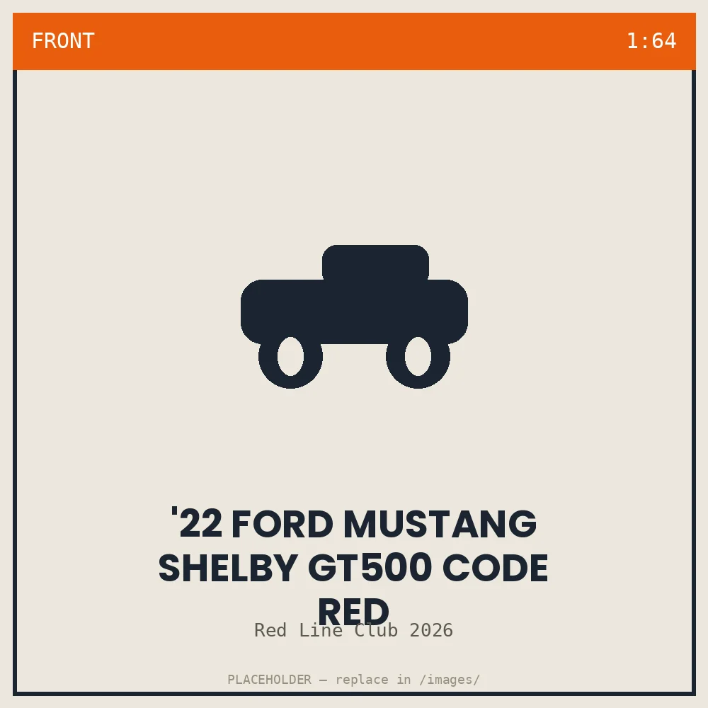 '22 Ford Mustang Shelby GT500 Code Red - front view