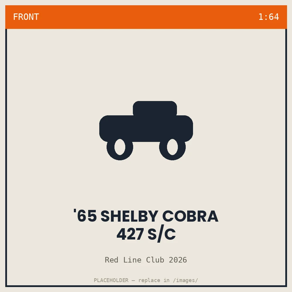 '65 Shelby Cobra 427 S/C - front view