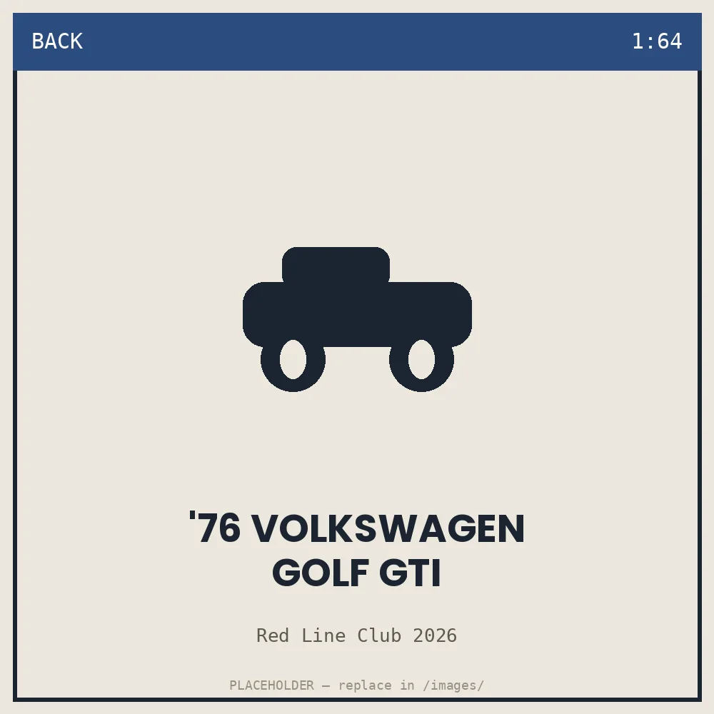 '76 Volkswagen Golf GTI - back view